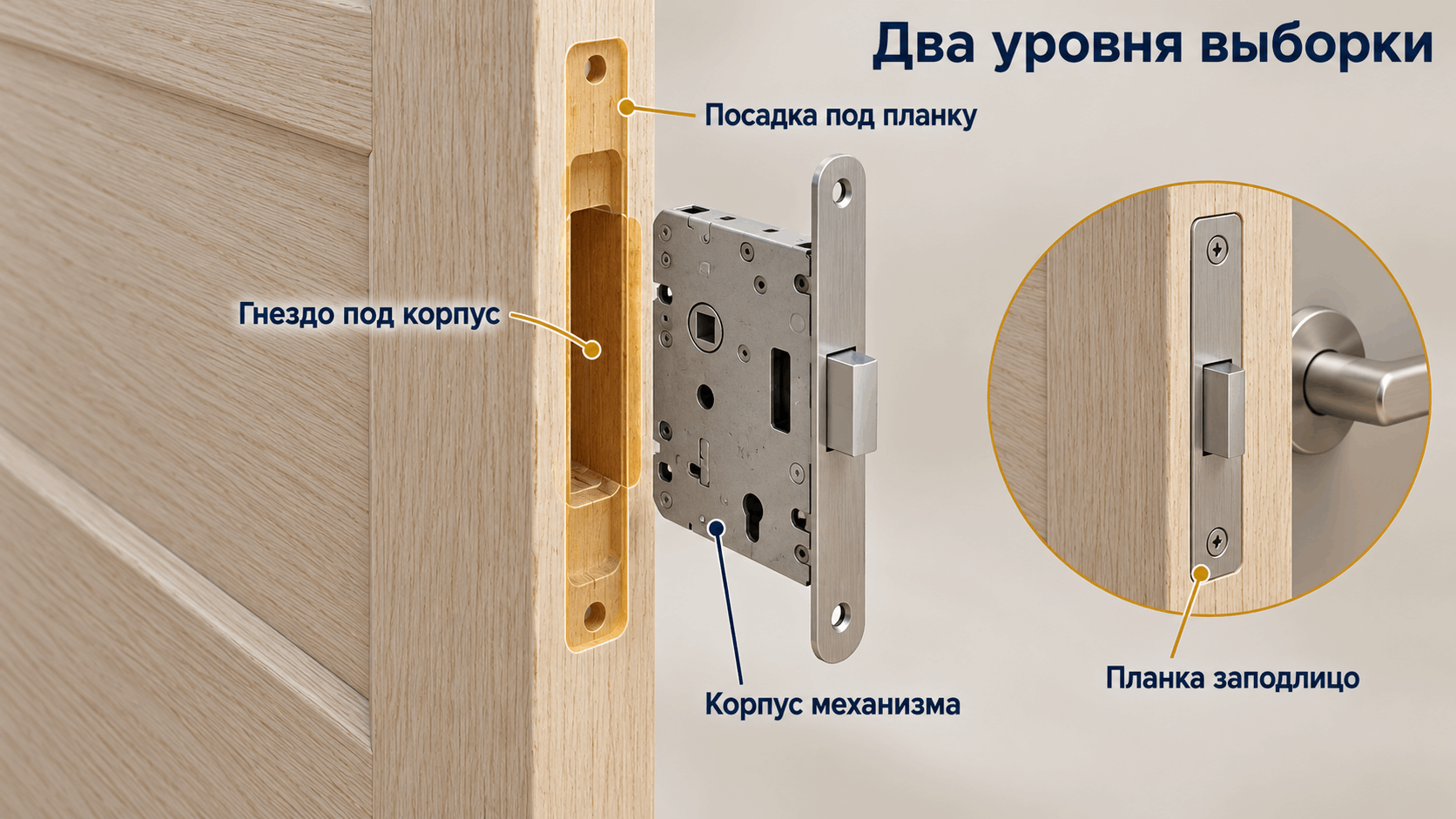 Как врезать замок в межкомнатную дверь